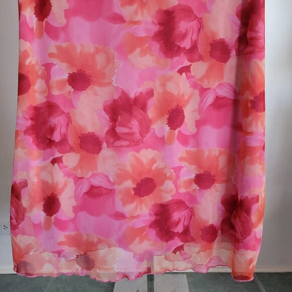 Ashley Stewart Pink Floral Print Midi Dress (Size: 26) - Picture 4 of 15